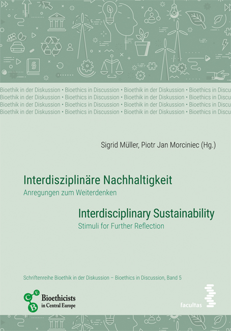 Okładka publikacji "Interdisziplinäre Nachhaltigkeit/Interdisciplinary Sustainability", tom 5: Anregungen zum Weiterdenken/Stimuli for Further Reflection