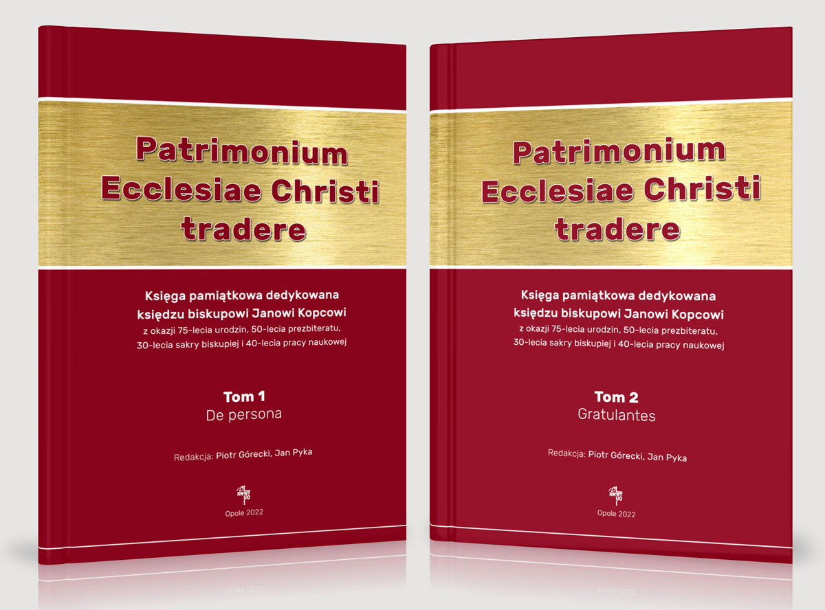 2 tomy księgi pamiątkowej Patrimonium Ecclesiae Christi tradere