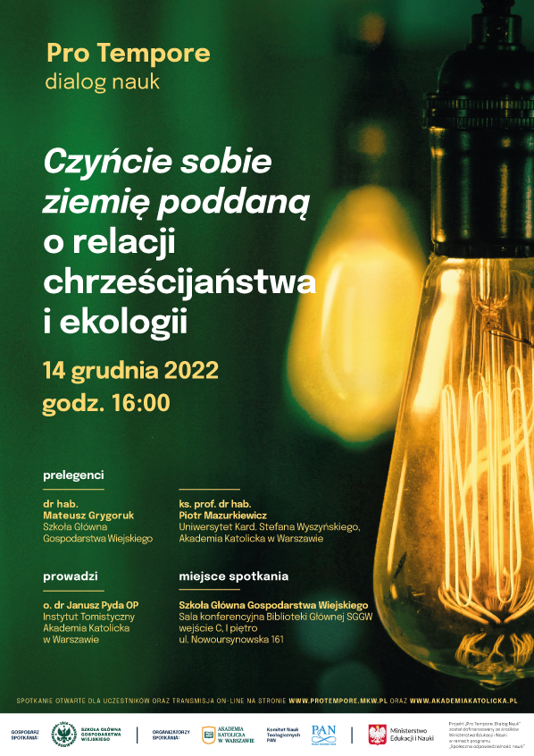 Pro Tempore. Dialog nauk: zaproszenie na debatę - plakat