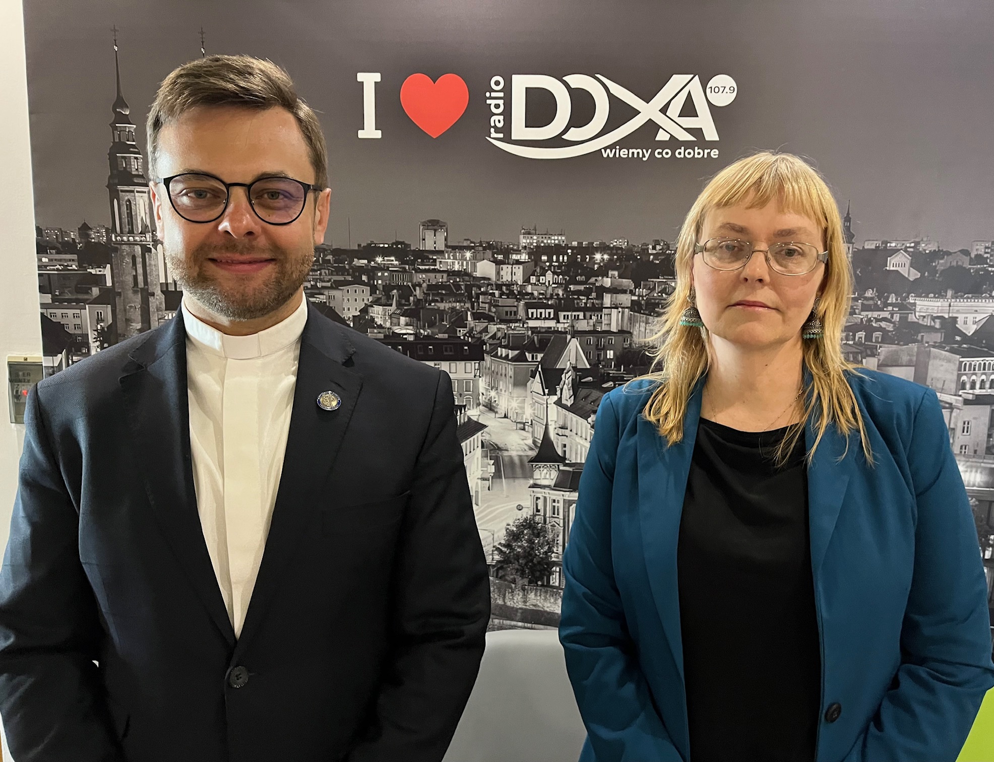 Ks. Mateusz Potoczny oraz Magdalena Cyprys w Radiu DOXA